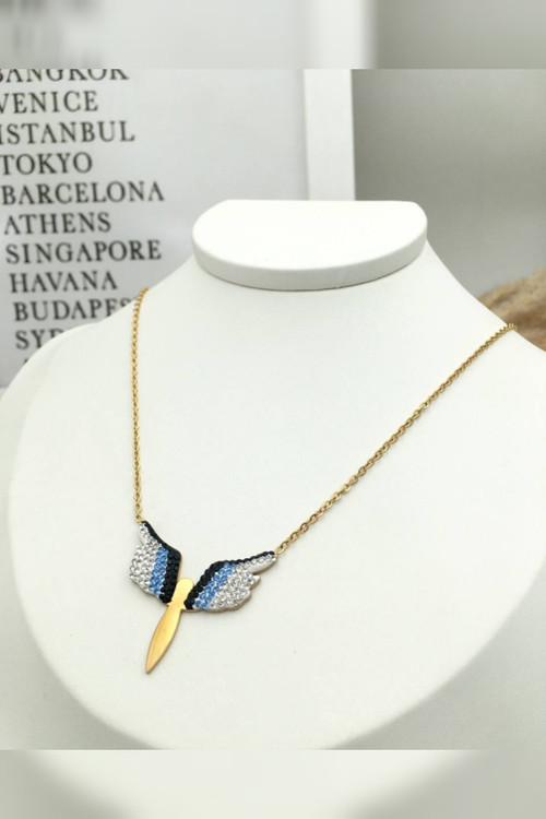 قیمت خرید گردنبند بال فرشته _گردنبند رنگ ثابت و ضدحساسیت فرشته