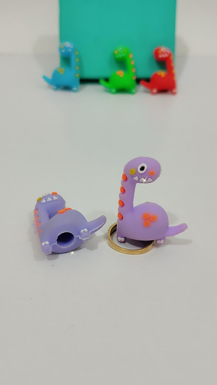 سرمدادی سیلیکونی دایناسور بنفش روشن